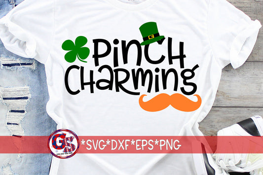 St. Patrick's Day SvG | Pinch Charming svg, dxf, eps, png. Four Leaf Clover SvG | Pinch Charming Svg | Luck SvG | Instant Download Cut File