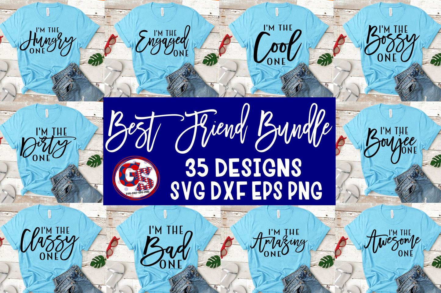 Best Friends Bundle | I'm The Engaged One SVG Bundle svg dxf eps png. Friends SvG Bundle | I'm The Awesome One SvG Instant Download Cut File
