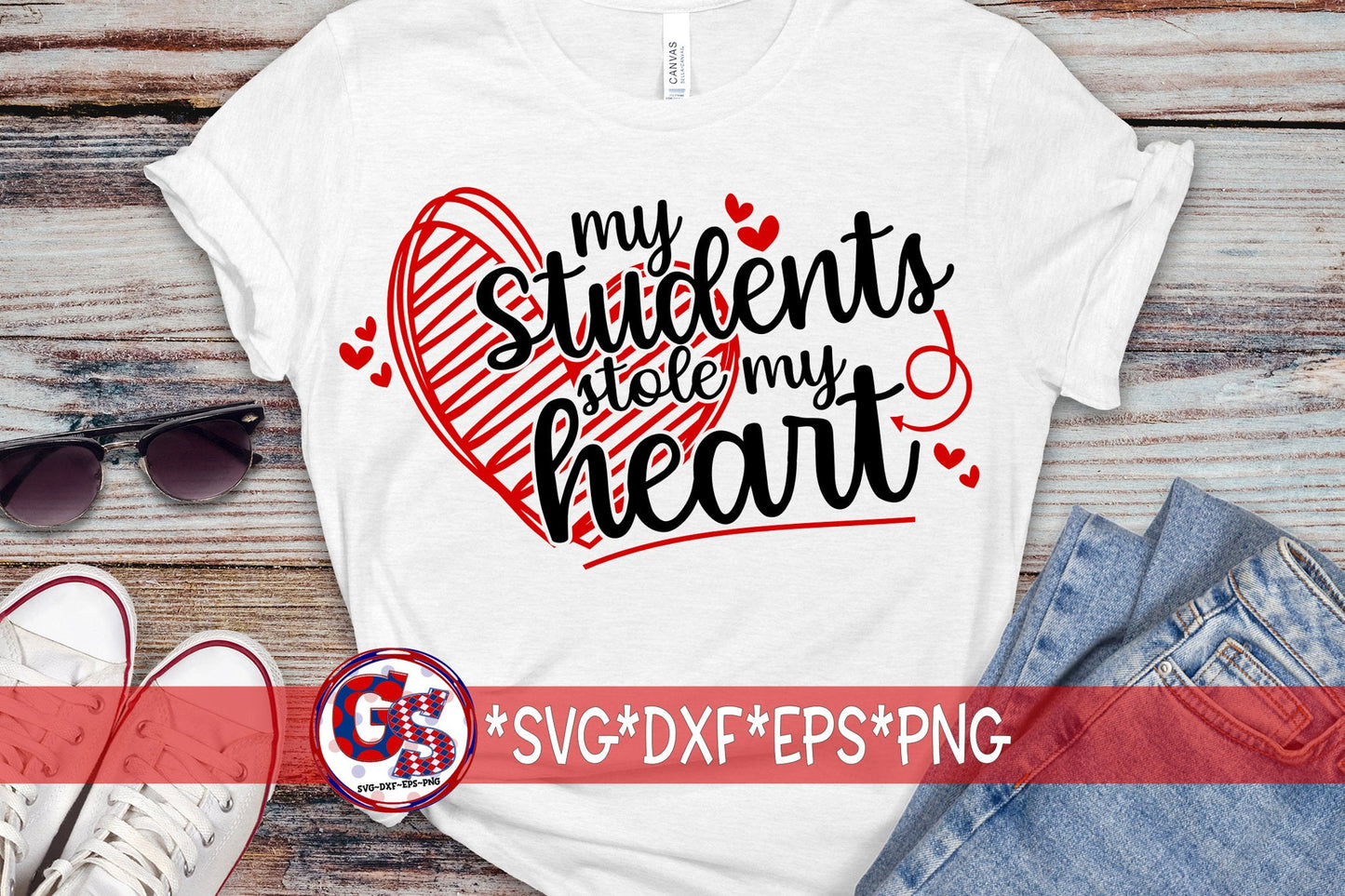 My Students Stole My Heart svg, dxf, eps, png. Valentine SVG | Teacher SvG | Valentine's Day SvG | Students SvG | Instant Download Cut File