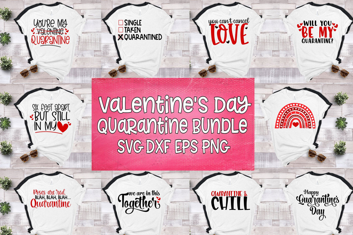 Valentine Quarantine Bundle svg dxf eps png. Will You Be my Quarantine SvG | Valentine's Day SvG | Quarantine SvG Instant Download Cut File