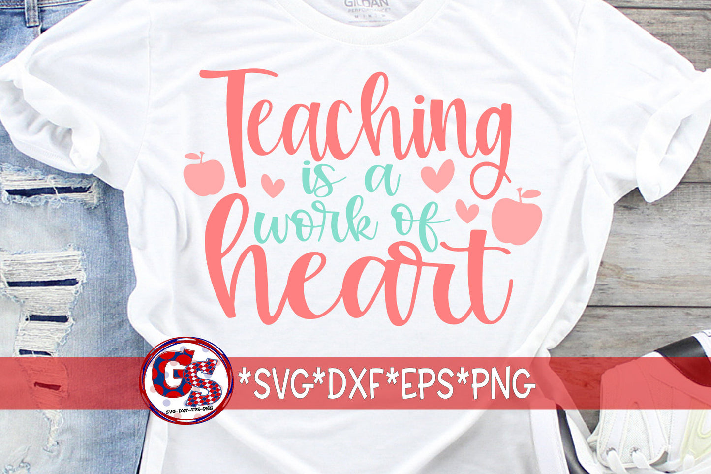 Teaching Is A Work Of Heart SvG | Valentine's Day SvG | Heart SvG | Teacher SvG | Valentine's Day SvG | Teach Svg Instant Download Cut File