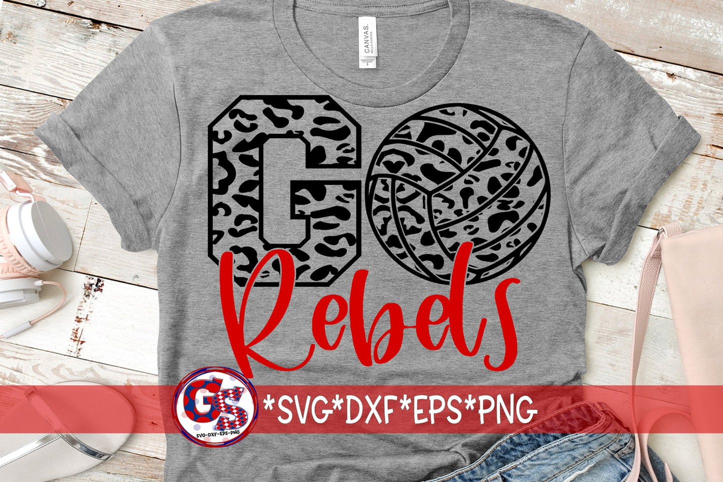 Rebels SvG | Go Rebels Volleyball svg dxf eps png. Go Rebels Volleyball Leopard SvG | Rebels DxF | Rebels SvG | Instant Download Cut File