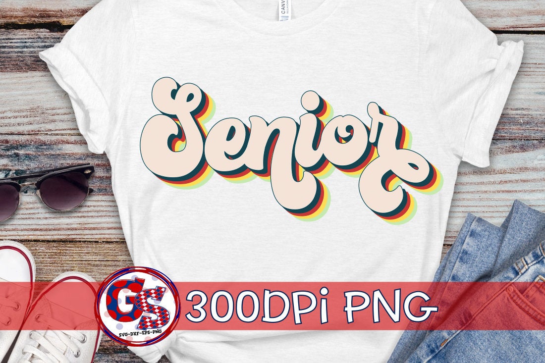 Retro Senior PNG Sublimation