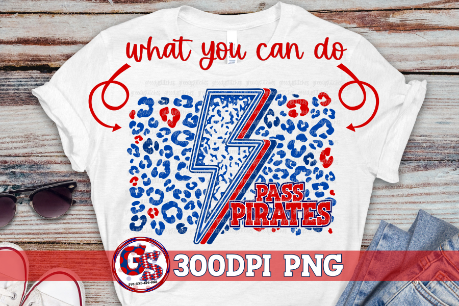 Lightning Bolt and Leopard PNG Bundle for Sublimation