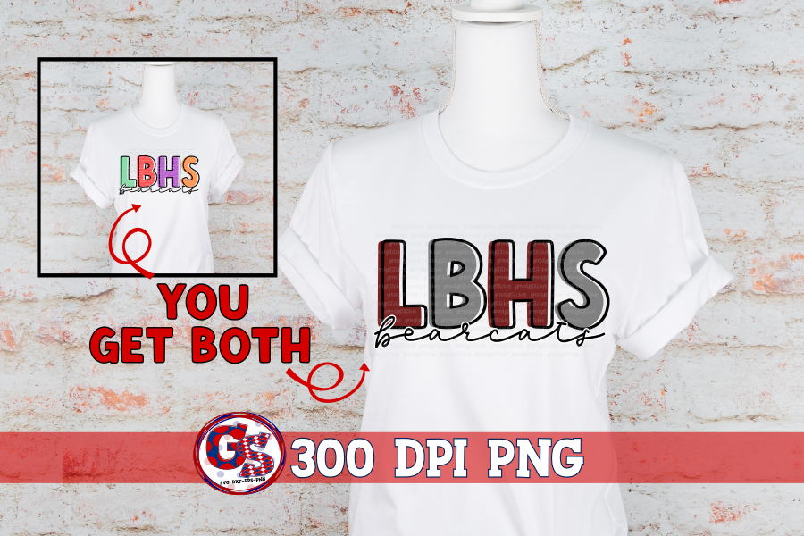 Long Beach Bearcats PNG Sublimation