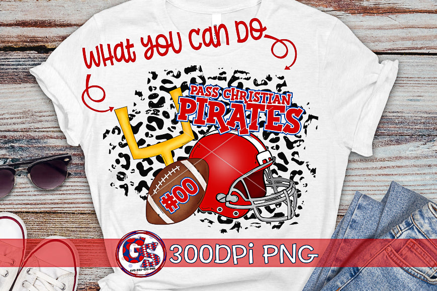 Football Helmet Leopard Black PNG for Sublimation