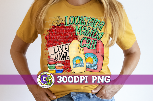 Louisiana Mating Call PNG | Crawfish and Daiquiris PNG