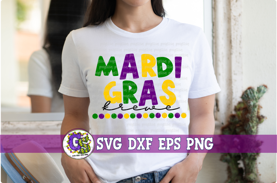 Retro Mardi Gras Bundle SVG DXF EPS PNG