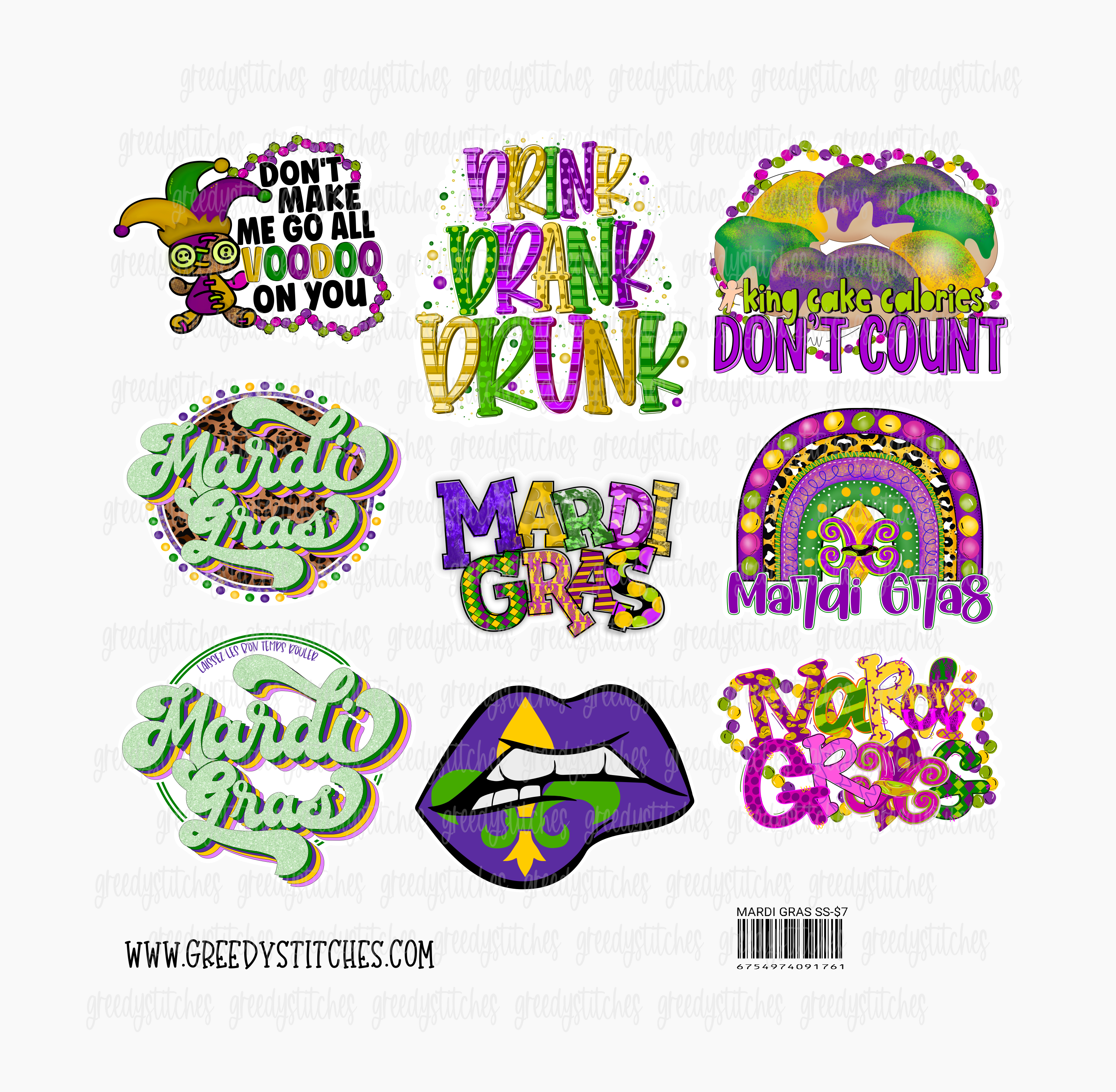 Mardi Gras Stickers | Sticker