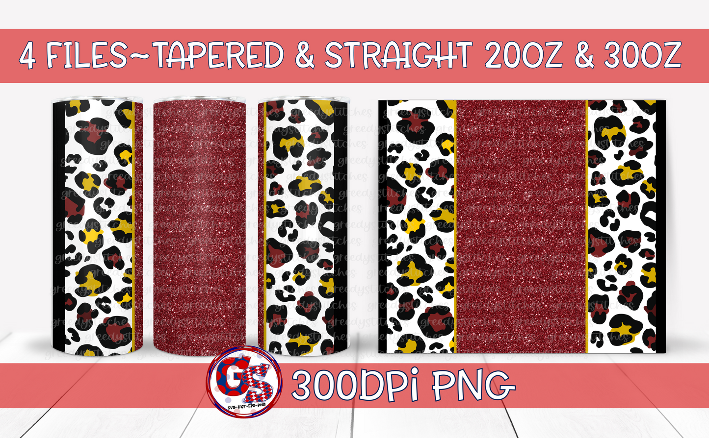 Maroon Gold Tumbler Wraps PNG for Sublimation