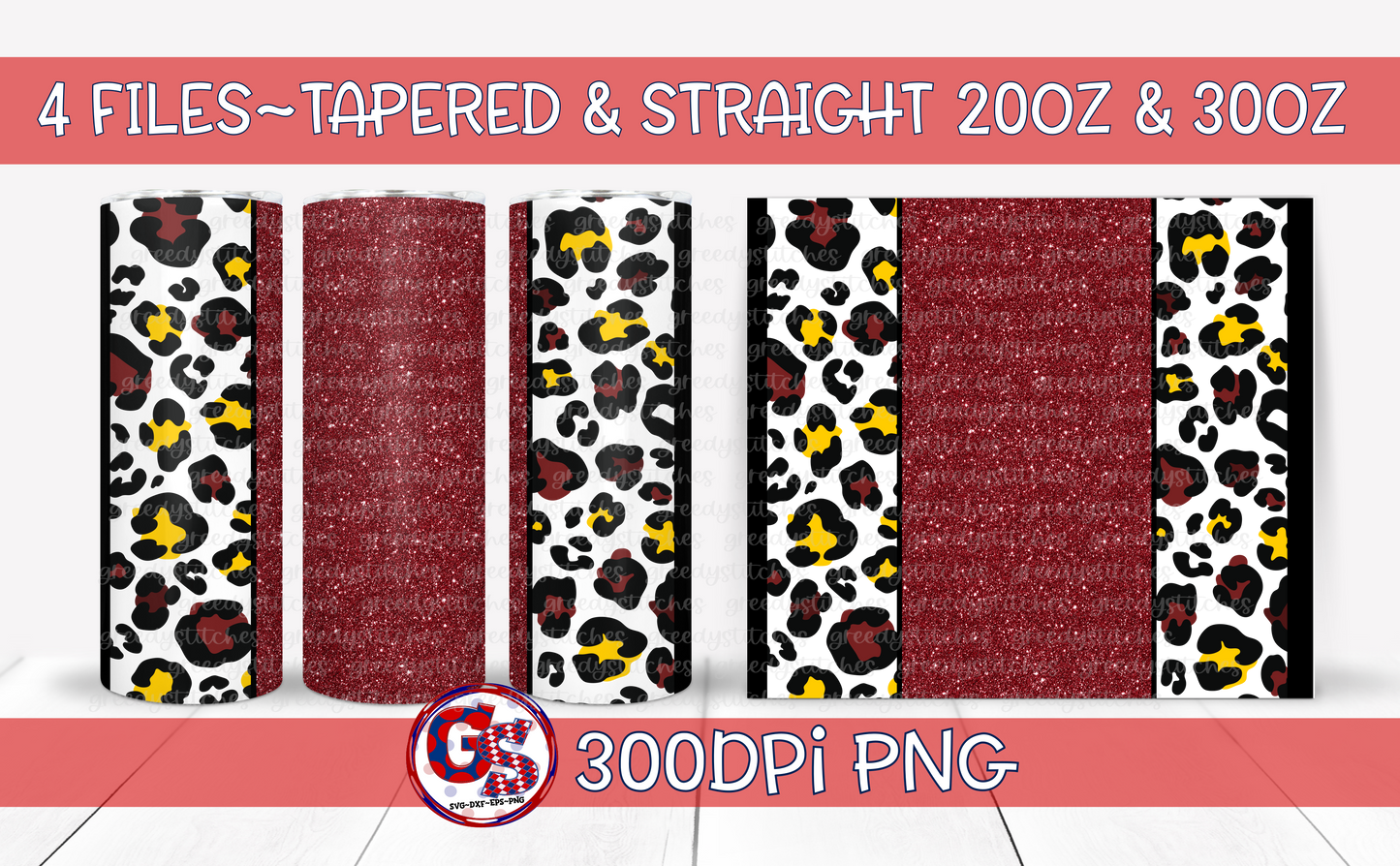 Maroon Yellow Tumbler Wraps PNG for Sublimation