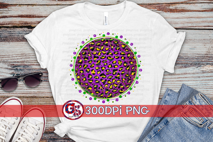 Mardi Gras Scatter Medallion PNG Bundle for Sublimation