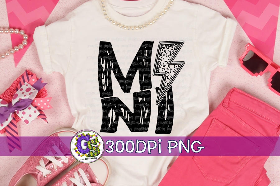 Lightning Bolt Mini PNG for Sublimation