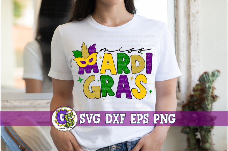 Retro Mardi Gras Bundle SVG DXF EPS PNG