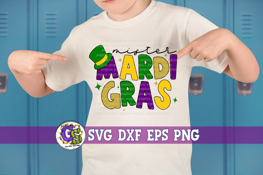 Retro Mardi Gras Bundle SVG DXF EPS PNG