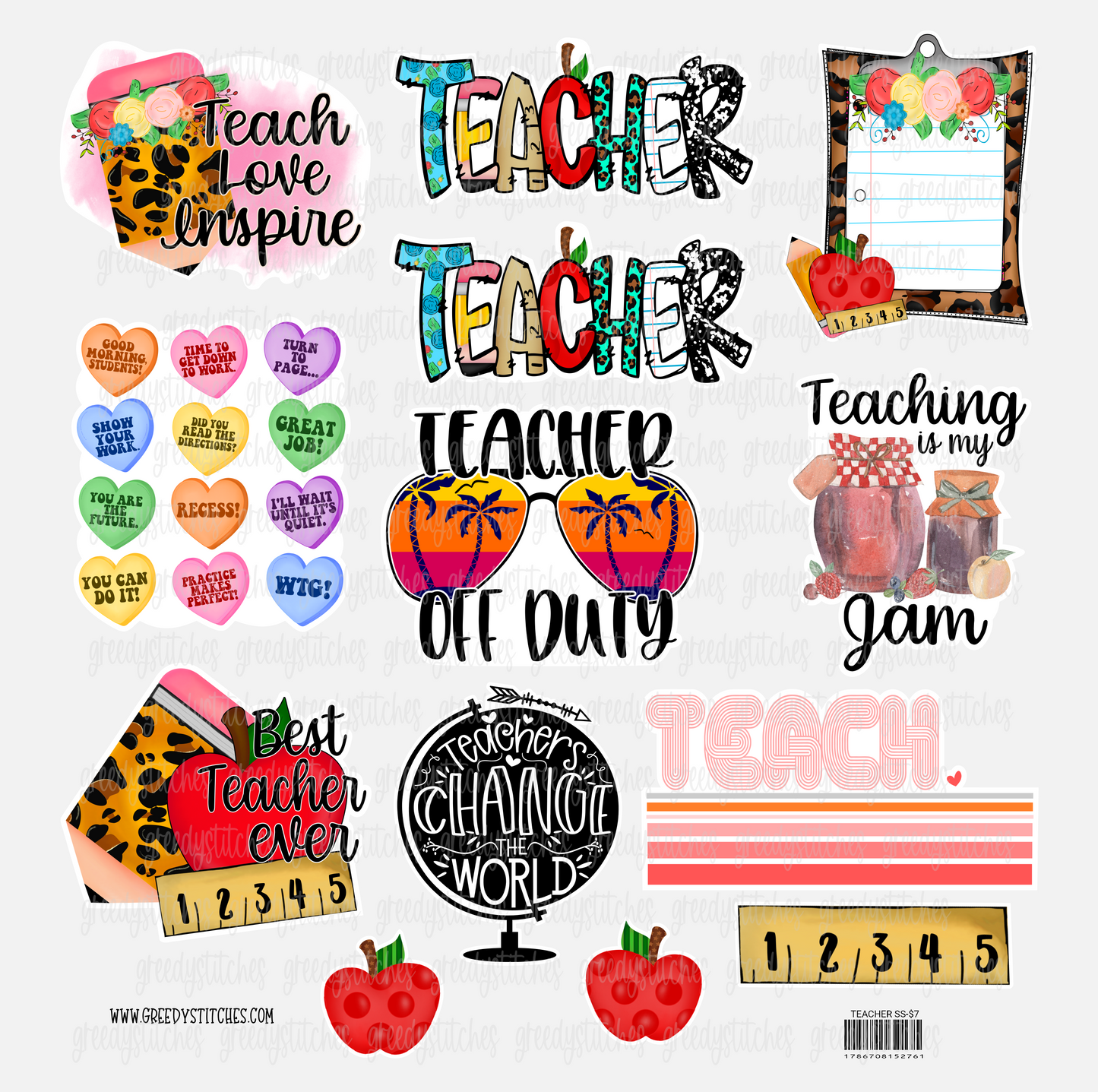 Teacher Sticker Sheet