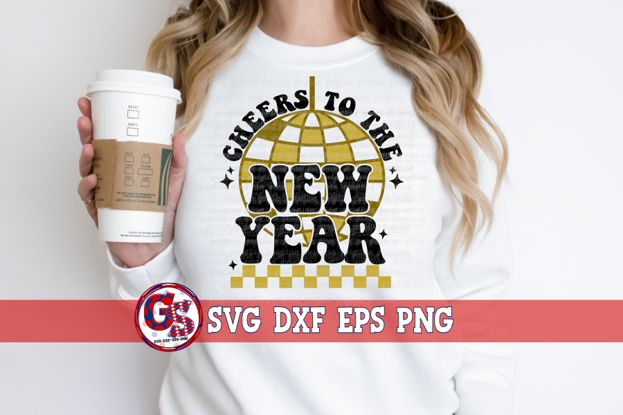 Retro New Year Bundle SVG DXF EPS PNG