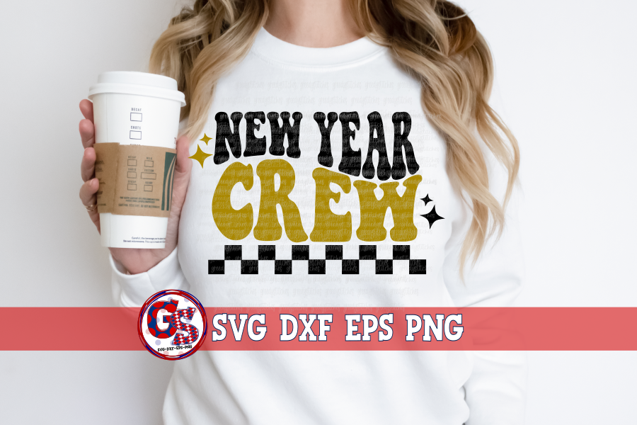 Retro New Year Bundle SVG DXF EPS PNG