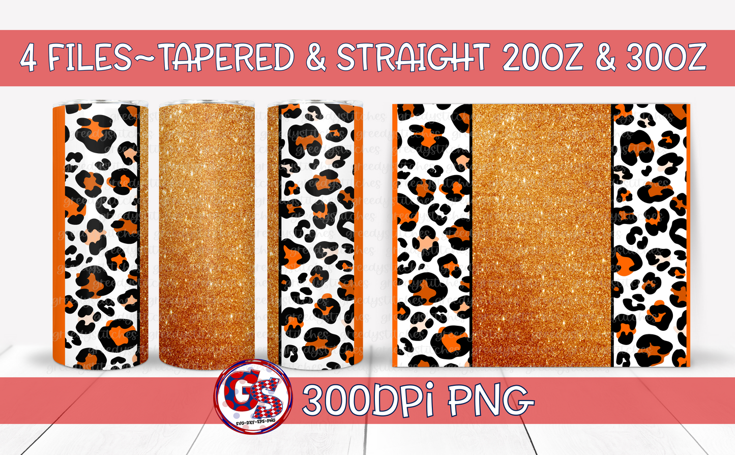 Orange Tumbler Wraps PNG for Sublimation