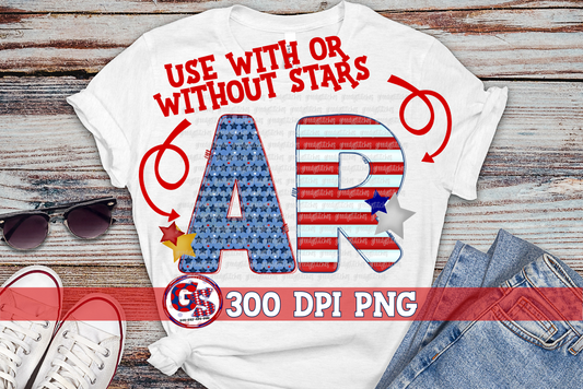 Patriotic Arkansas PNG for Sublimation