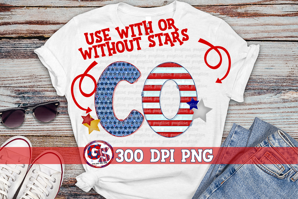 Patriotic Colorado PNG for Sublimation