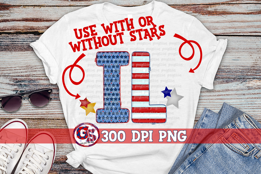 Patriotic Illinois IL PNG for Sublimation