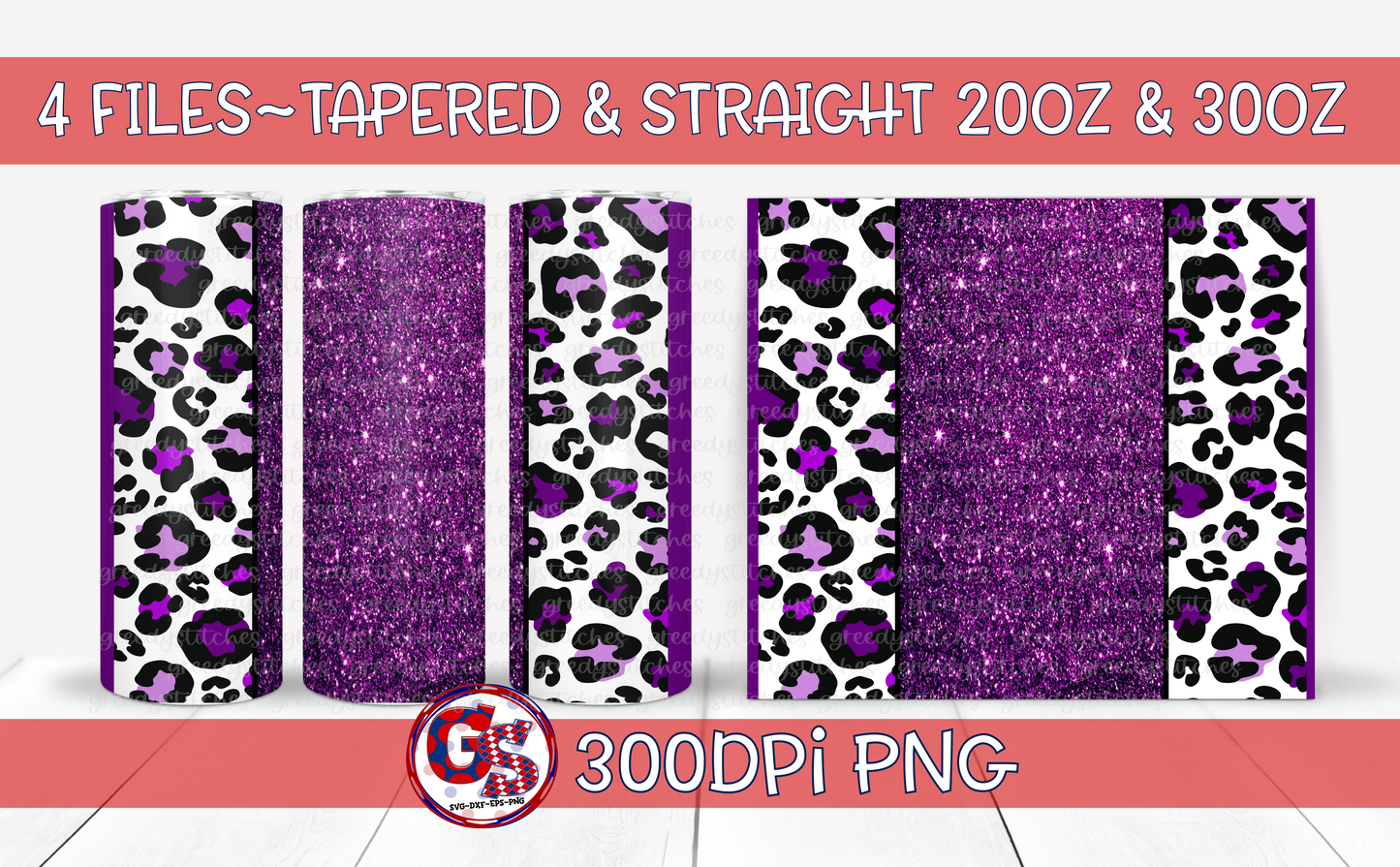 Purple Tumbler Wraps PNG for Sublimation