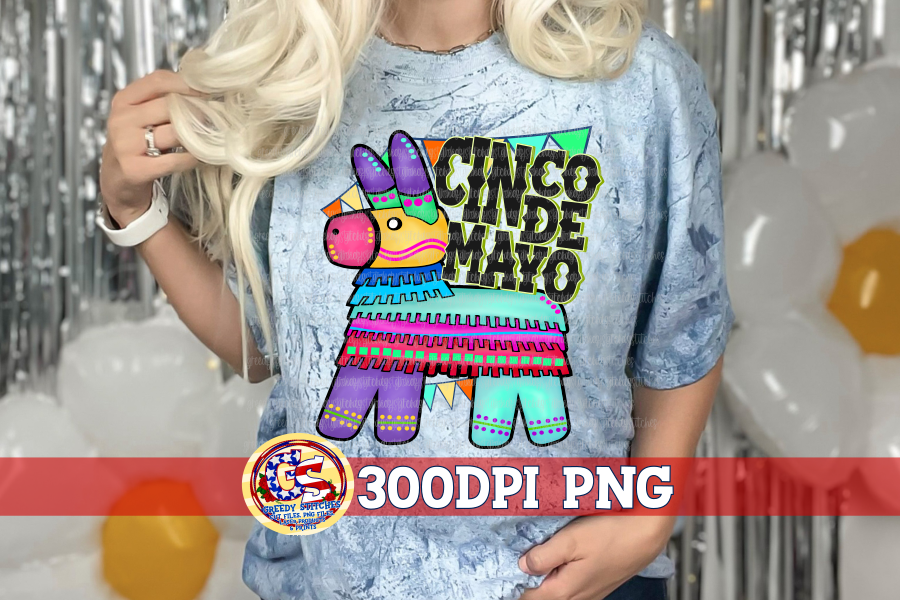 Cinco de Mayo Pinata PNG for Sublimation