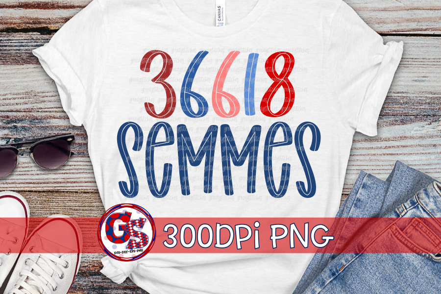 36618 Semmes Alabama Zip Code PNG for Sublimation