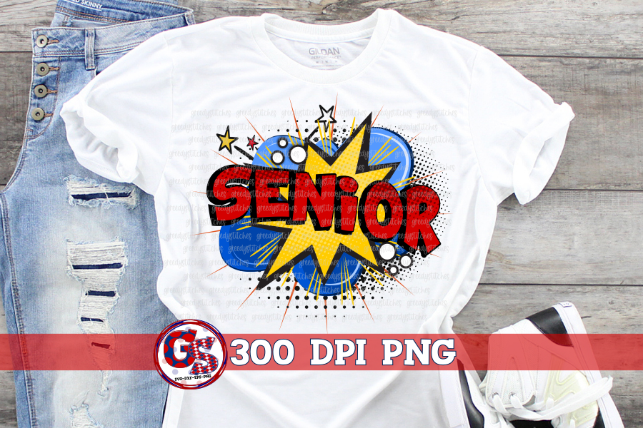 Senior Comics PNG for Sublimation