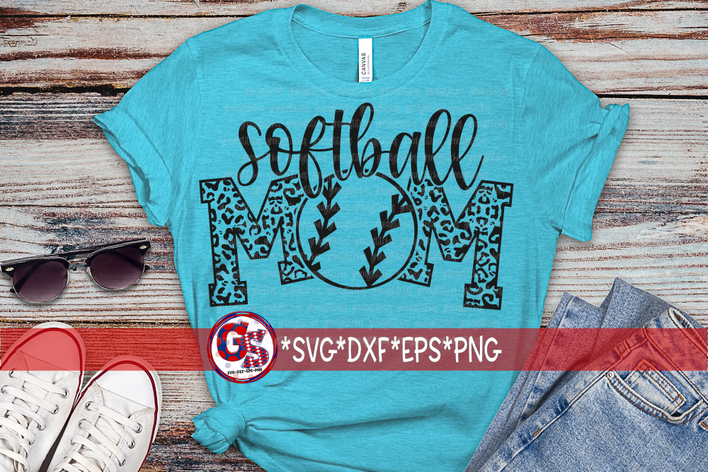 Softball Mom SVG DXF EPS PNG
