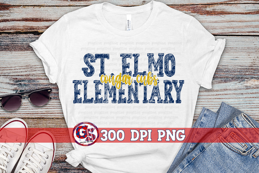 St. Elmo Elementary Cougar Cubs PNG for Sublimation