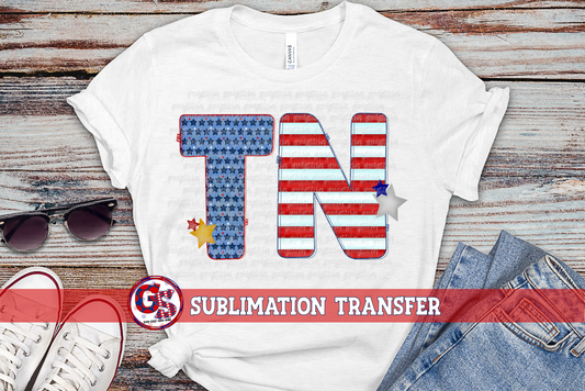 Patriotic TN Sublimation Transfer-July 4th