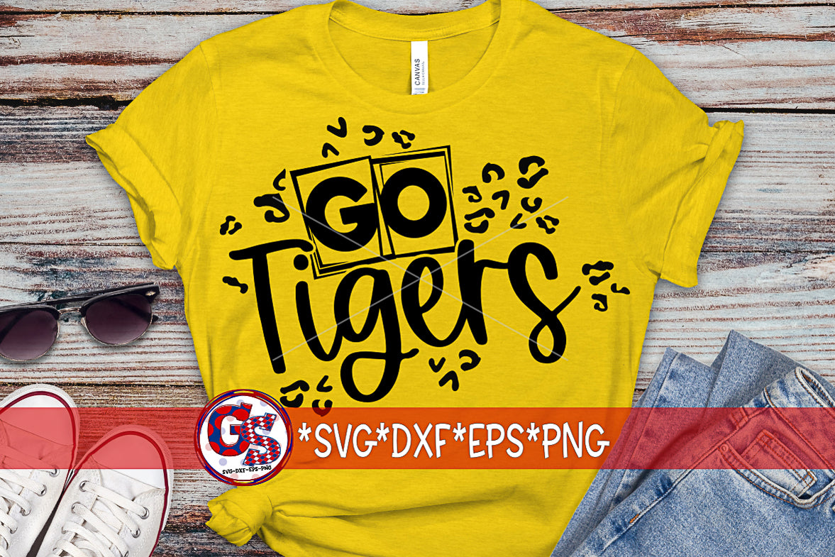 Go Tigers Leopard SVG PNG