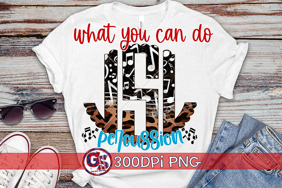 Band Monogram Font Set PNG for Sublimation