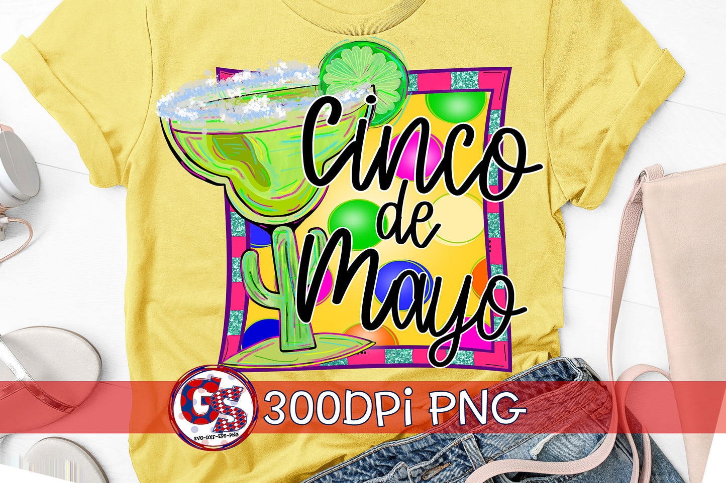 Cinco de Mayo Margarita PNG for Sublimation