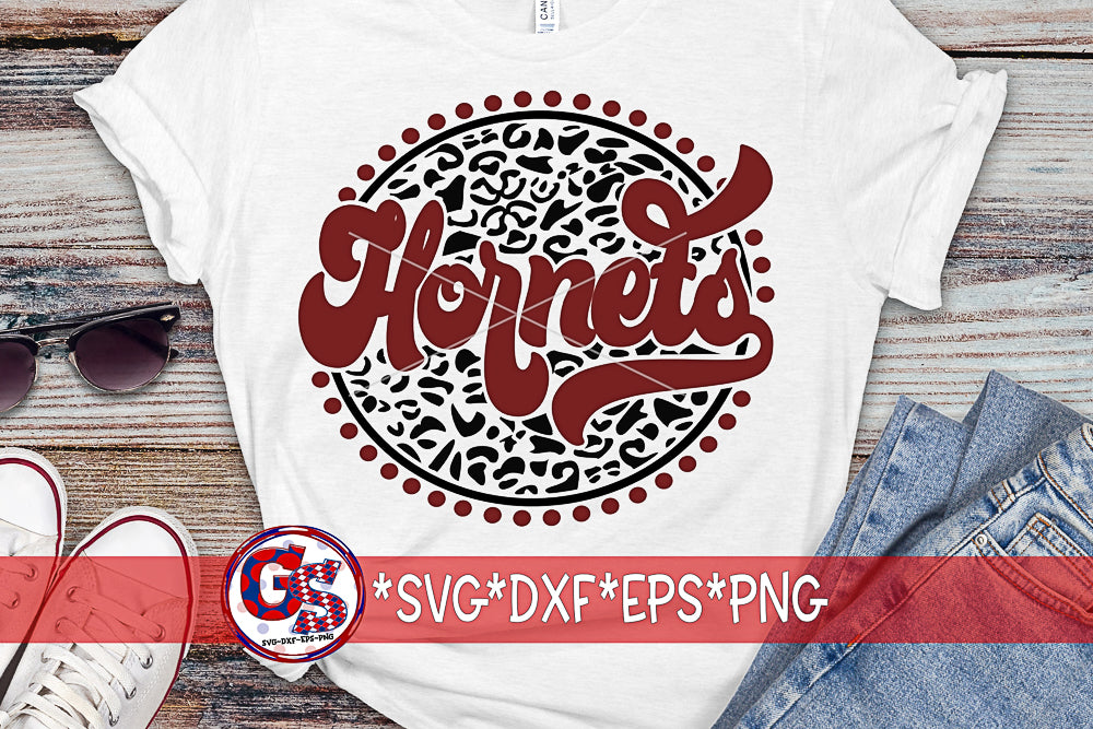 Retro Hornets Medallion SVG DXF EPS PNG