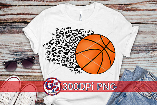 Basketball Leopard PNG for Sublimation