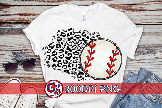 Leopard baseball mom HTV transfer or sublimation transfer DIY t-shirt  transfer leopard baseball mom decal