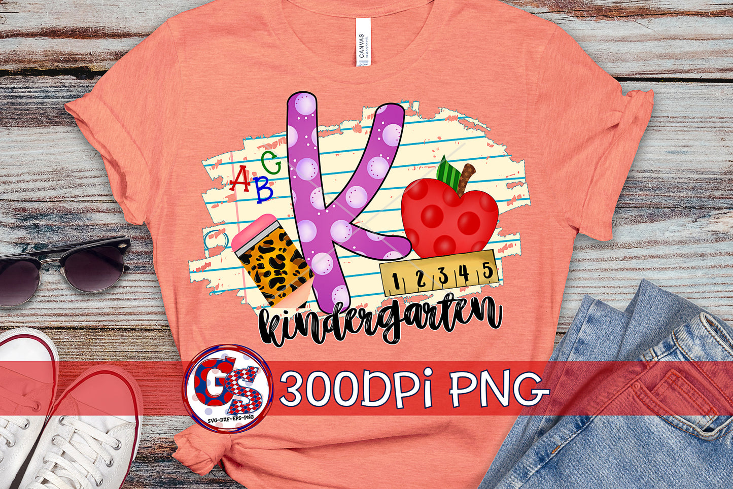 Kindergarten Back To School PNG for Sublimation