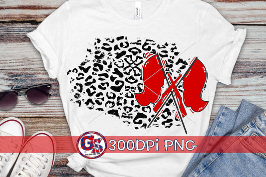 Editable Color Guard Leopard PNG SVG EPS PDF & Affinity files for Sublimation