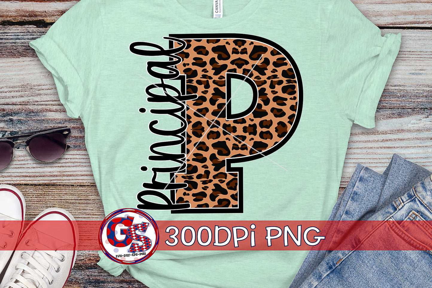 Leopard Principal P PNG for Sublimation
