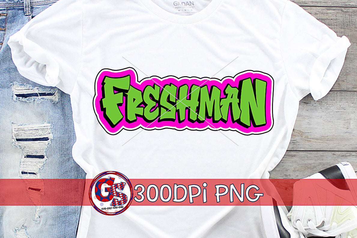 Freshman Graffiti PNG Sublimation