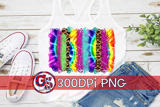 Tie Dye Brush Strokes for Sublimation