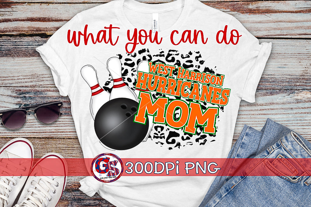 Bowling Ball, Pins, and Leopard PNG for Sublimation