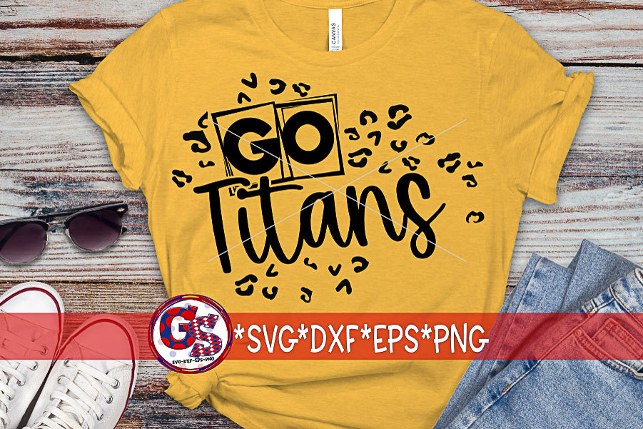 Go Titans Leopard SVG DXF EPS PNG