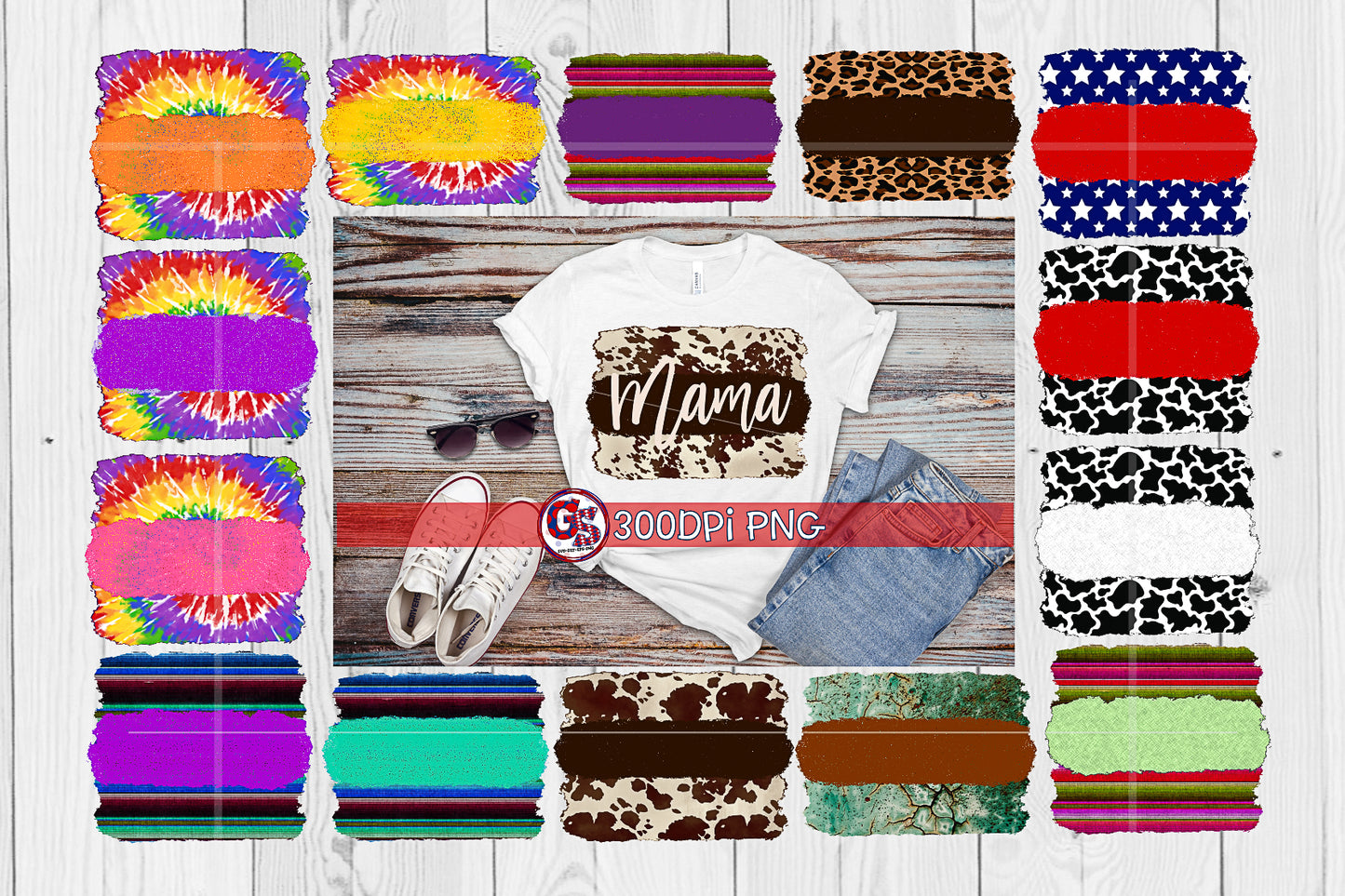 Sublimation Backgrounds PNG Bundle