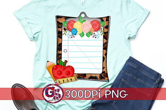 Teacher Clipboard PNG for Sublimation