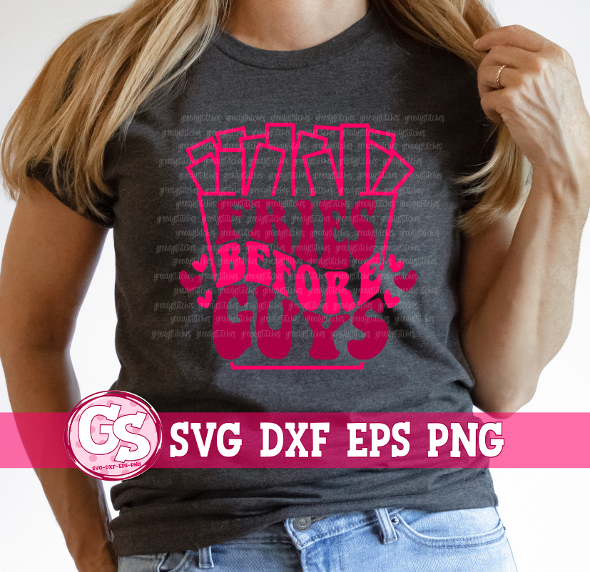 Retro Groovy Fries Before Guys SVG DXF EPS PNG