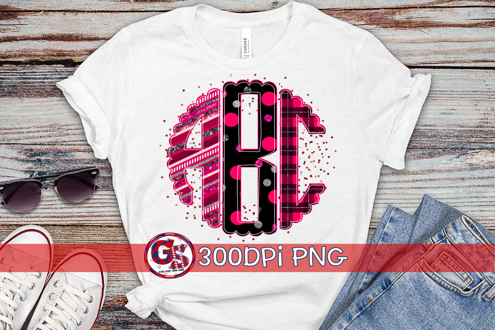 Valentine's Day Monogram Set PNG for Sublimation